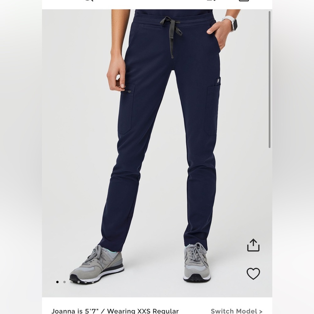 Figs Yola Skinny Navy Scrub Pants Size XS